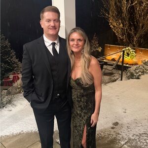 Elegant Green Velvet Dress